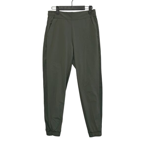 Athleta Textured Brooklyn Jogger Pants Women's Sz 2 Mountain Olive Athleisure - Picture 1 of 6